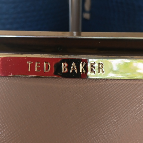 TED BAKER SAFFIANO LEATHER BEIGE TOTE - Picture 3 of 14
